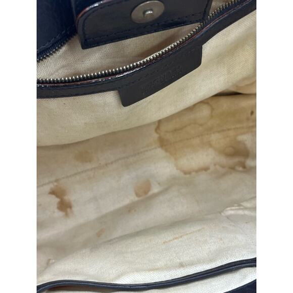 Michael‎ Kors Vintage Leather and Wicker Braided Straw Woven Shoulder Bag - Picture 13 of 16